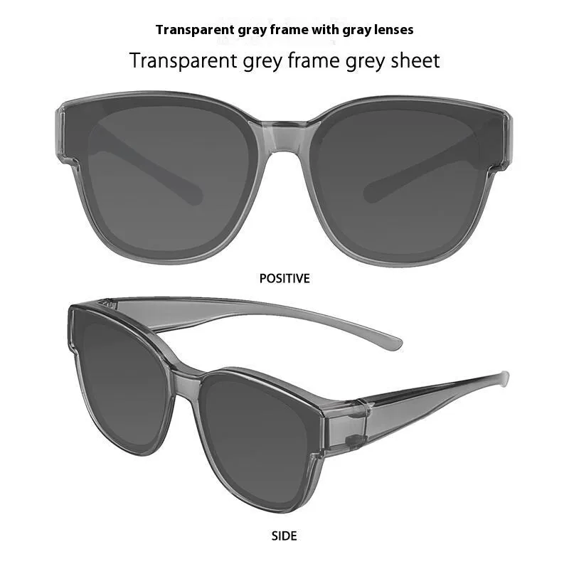 Women's TR90 polarised sunglasses in black frame with blue lenses for outdoor activities