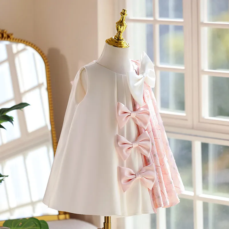 Children's princess dress in polyester, daily western style, available in multiple colours and sizes 80cm to 150cm