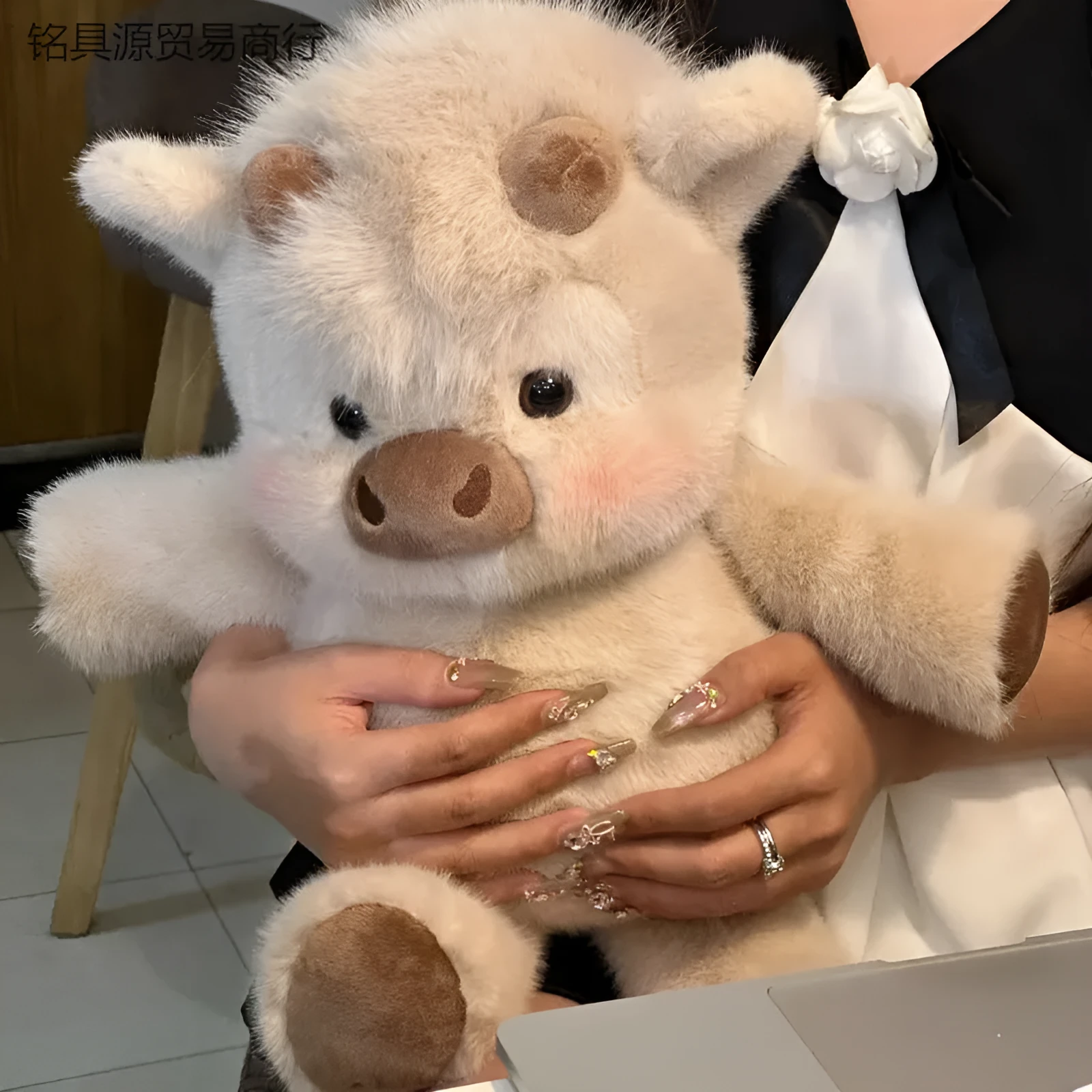 45cm soft plush teddy bear toy for children in guava dirty pink colour with huggable design