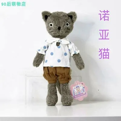 Dressing kitty plush toy in one of ten styles, ultra-soft short plush, PP cotton filling, available in 25cm to 75cm heights