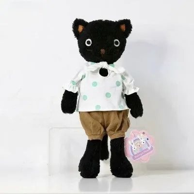 Dressing kitty plush toy in one of ten styles, ultra-soft short plush, PP cotton filling, available in 25cm to 75cm heights