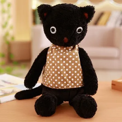 Dressing kitty plush toy in one of ten styles, ultra-soft short plush, PP cotton filling, available in 25cm to 75cm heights