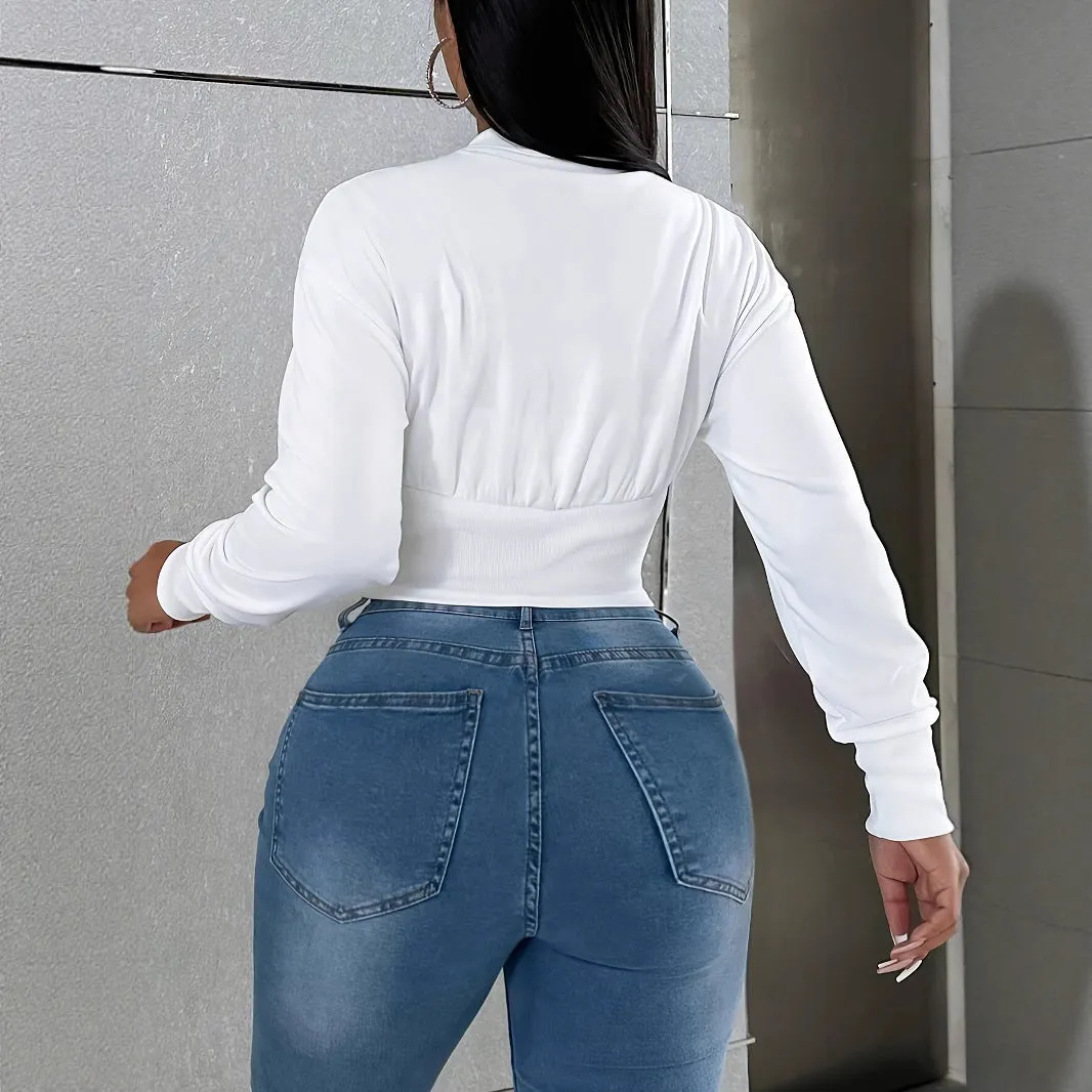 Women's single-breasted polyester slim fit casual jacket in pink with long sleeves and button front
