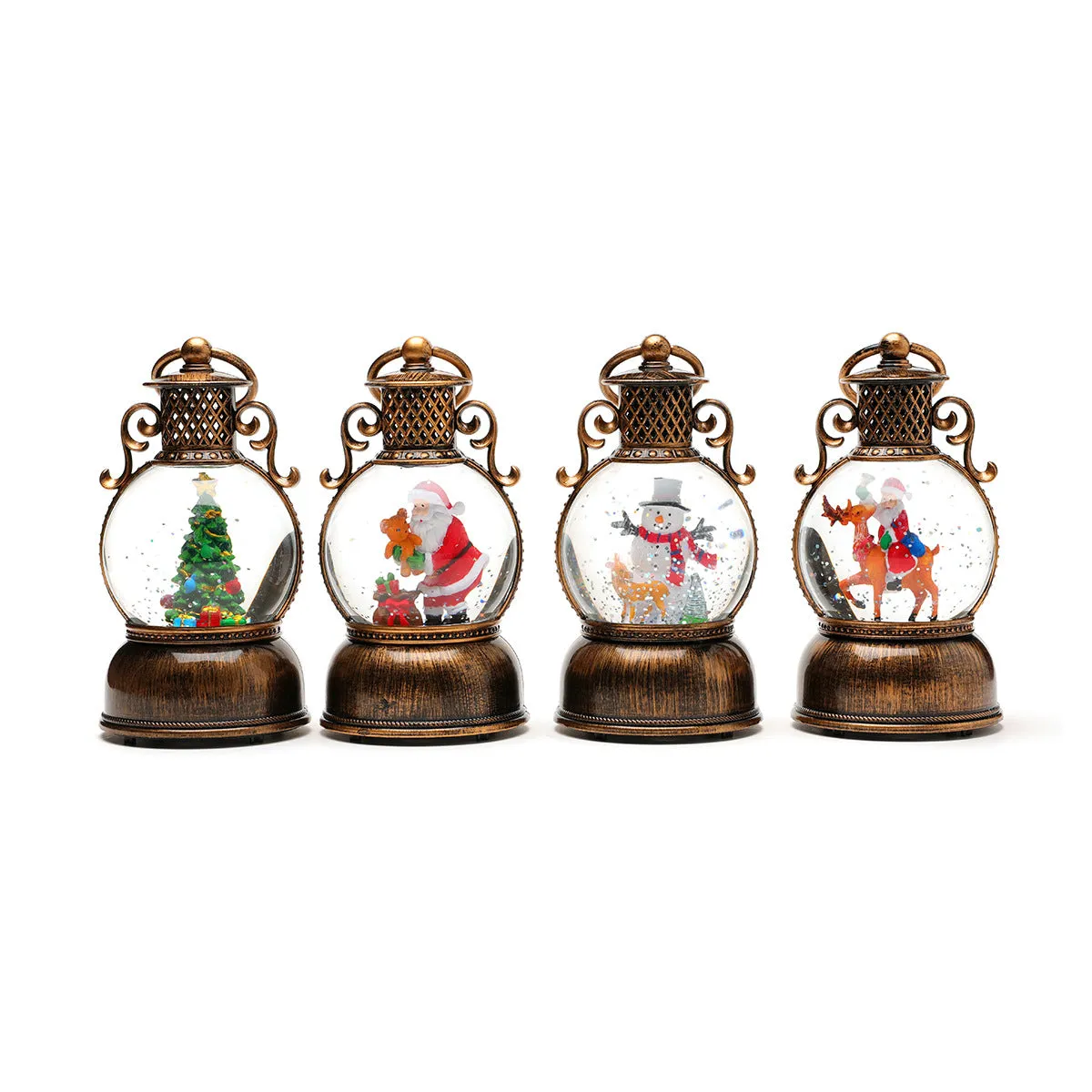 USB music snowflake Christmas light resin ornament with snowflake pattern, 88 × 15 cm, four styles including old man holding bear