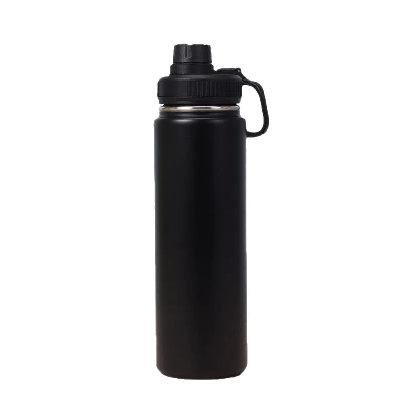Dopamine colour scheme 710ml stainless steel insulated fitness yoga water bottle with rope