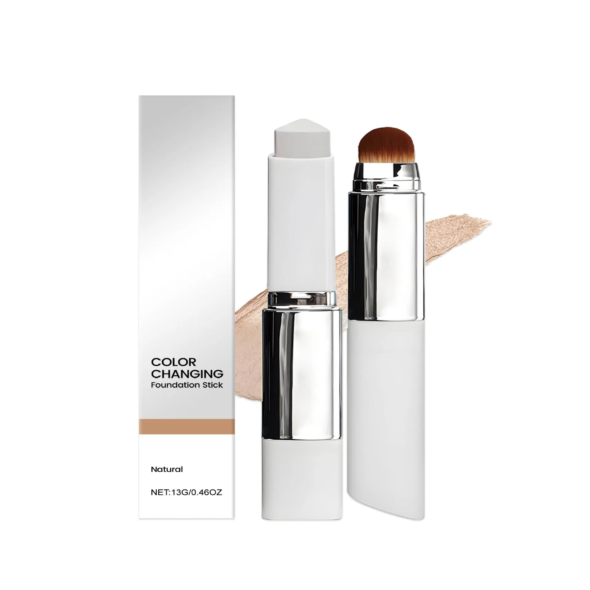 Foundation stick makeup cream compact powder in 13g size with three colour options