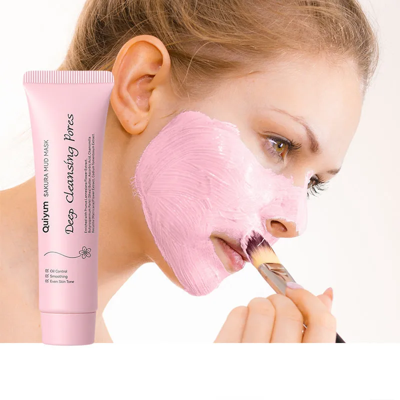 30g cherry blossom mud mask for facial cleansing, hydrating and moisturising treatment
