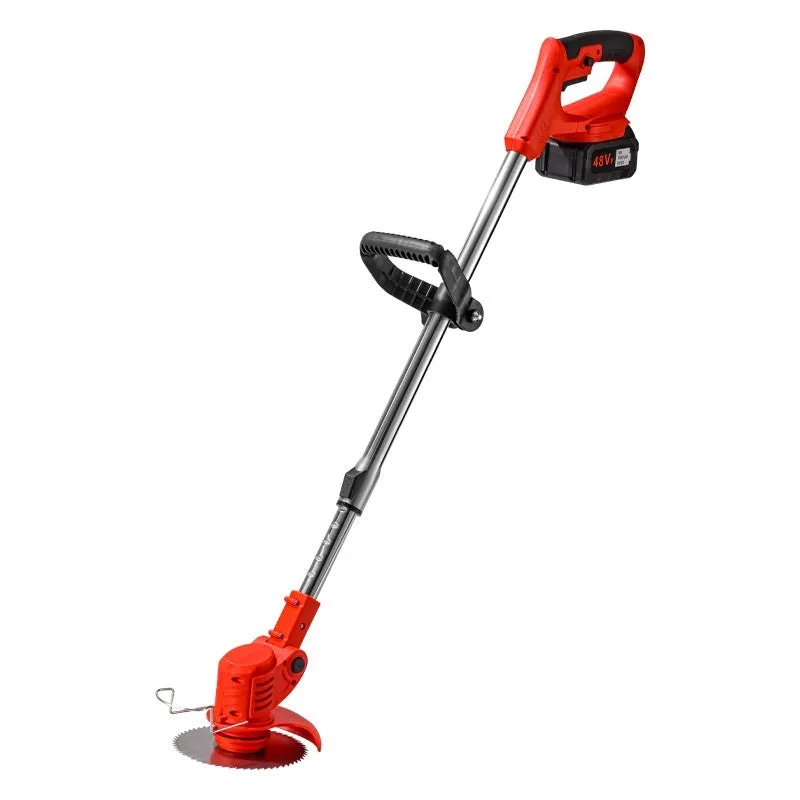 Household portable weeding machine with bare metal construction in three colour options