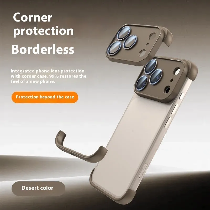 Simple Personality Shell protective case for iPhone 17 series in black, orange, grey, and desert colour options.