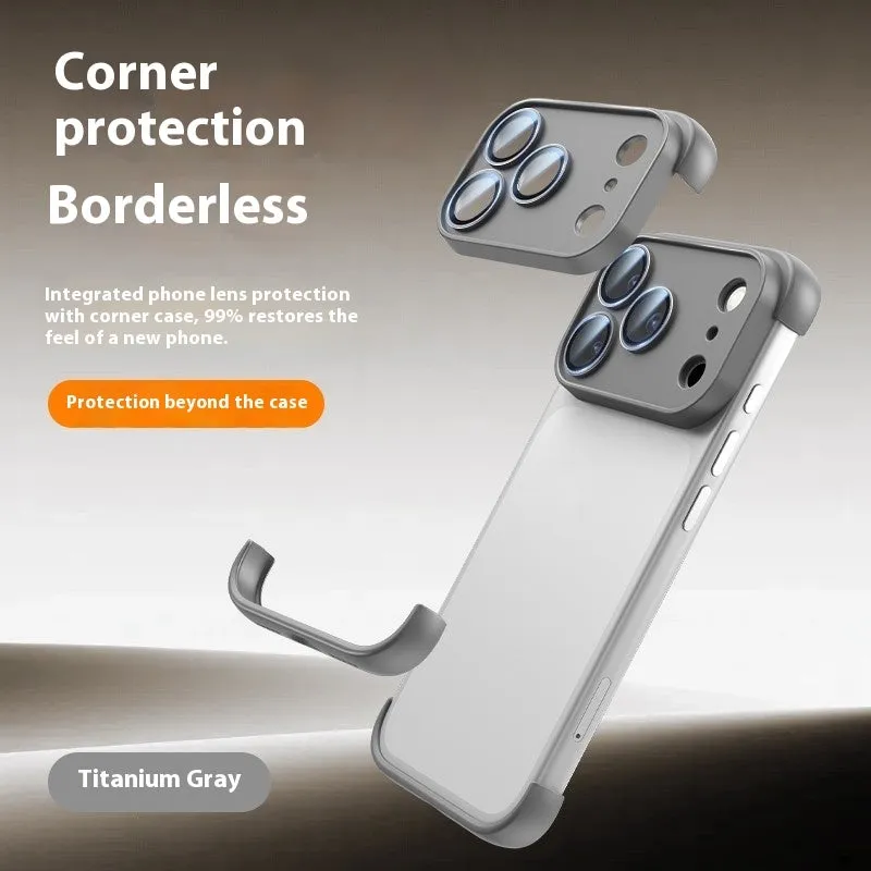 Simple Personality Shell protective case for iPhone 17 series in black, orange, grey, and desert colour options.