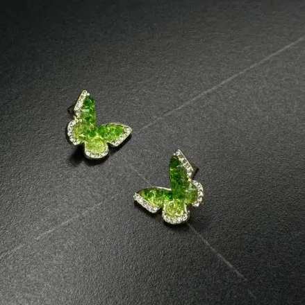 Galvanised geometric Chinese-style earrings with petal elements in zinc alloy