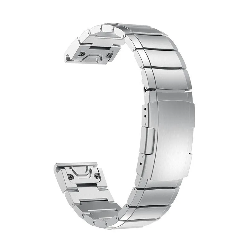 Stainless steel Garmin Fenix watch band in multiple colours and sizes