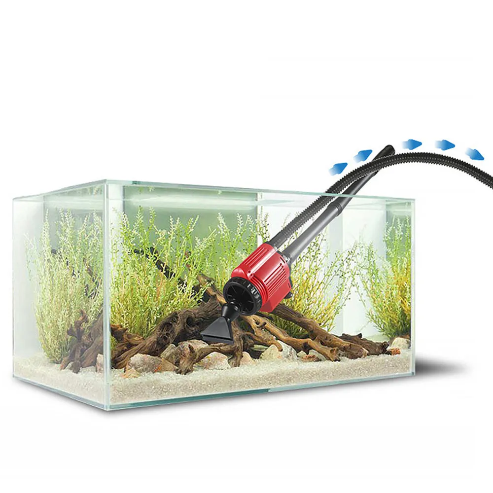 N28 automatic fish tank cleaning machine with sand suction device and power adapter