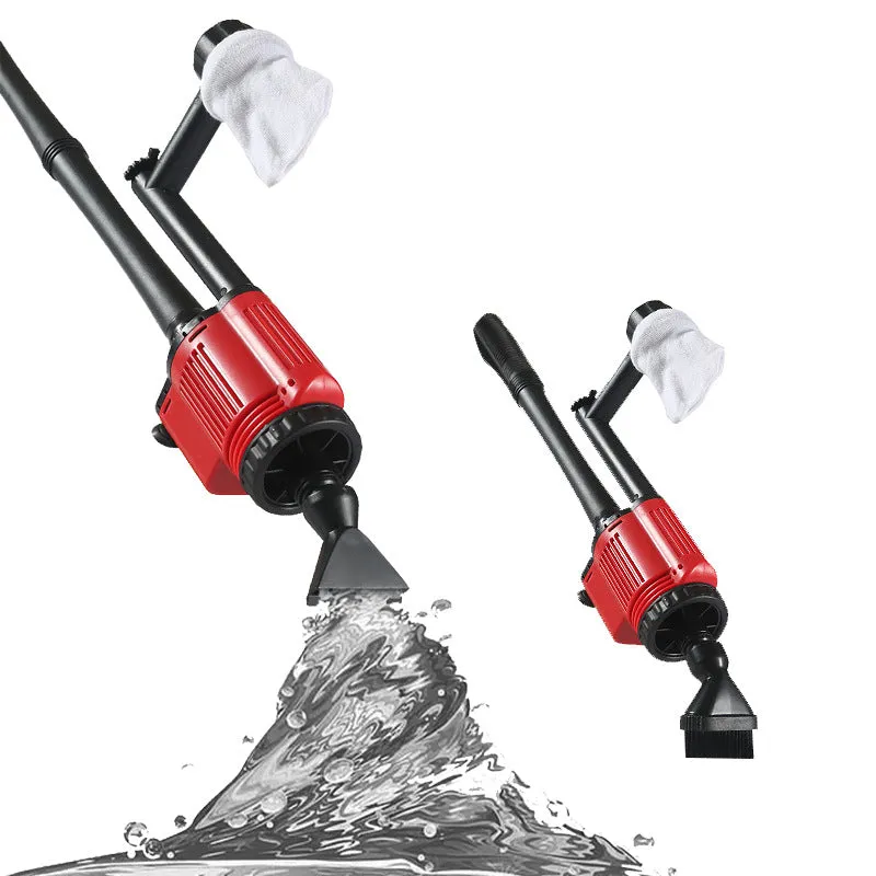 N28 automatic fish tank cleaning machine with sand suction device and power adapter