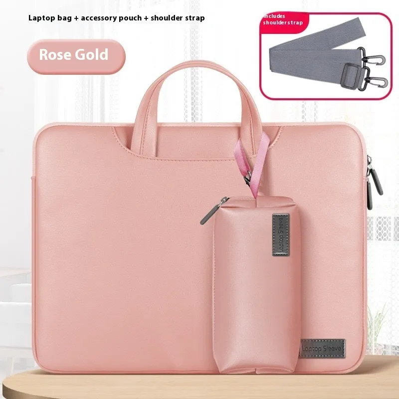 Pu laptop bag with integrated power pack for 13-16 inch notebooks
