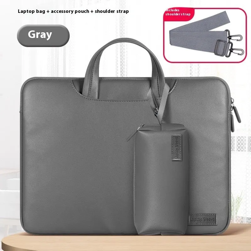 Pu laptop bag with integrated power pack for 13-16 inch notebooks