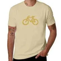 Red loose fit men's printed short sleeve T-shirt with round neck, shown flat.