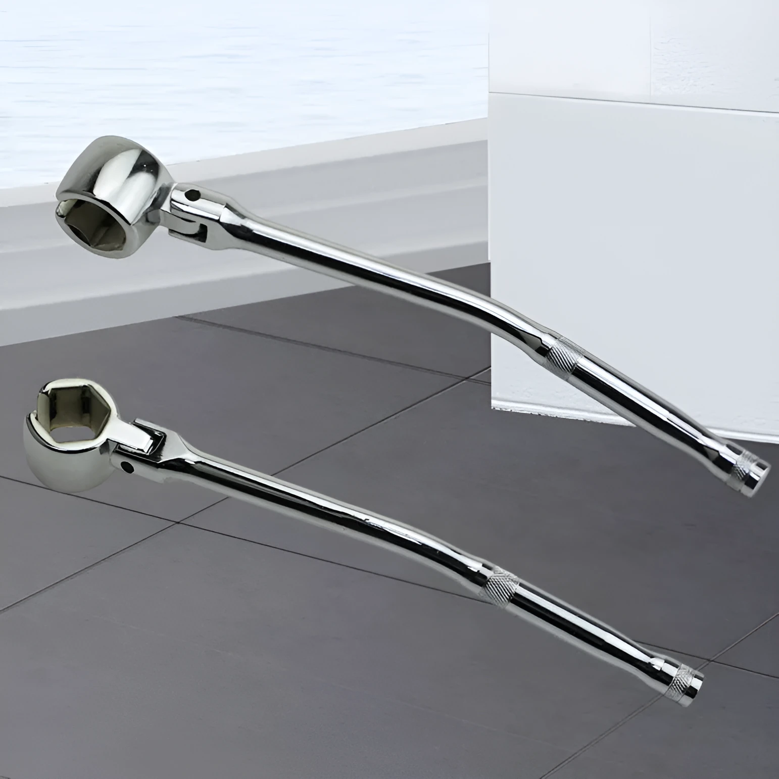 22mm hexagonal oxygen sensor removal tool with chrome finish and 270mm length