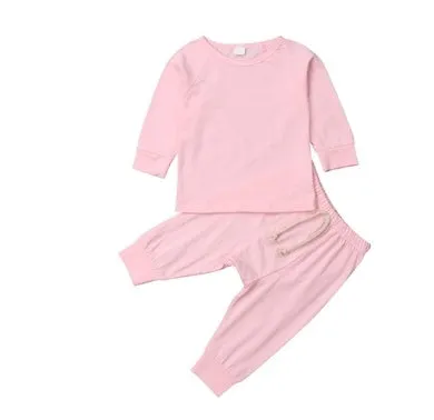 Blue cotton baby romper tracksuit set with cartoon pattern, shown on size chart for 6M to 24M.
