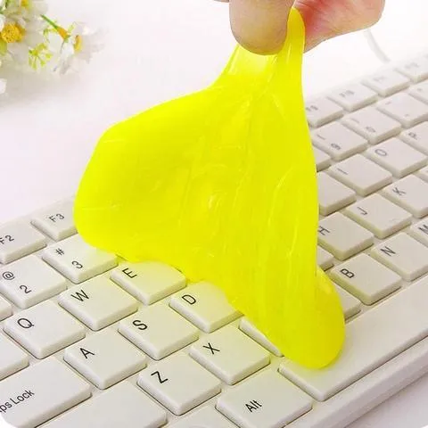 160g Magic Cleaning Gel in blue, green, pink, and yellow colours for household and car dust removal