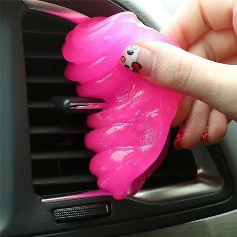 160g Magic Cleaning Gel in blue, green, pink, and yellow colours for household and car dust removal
