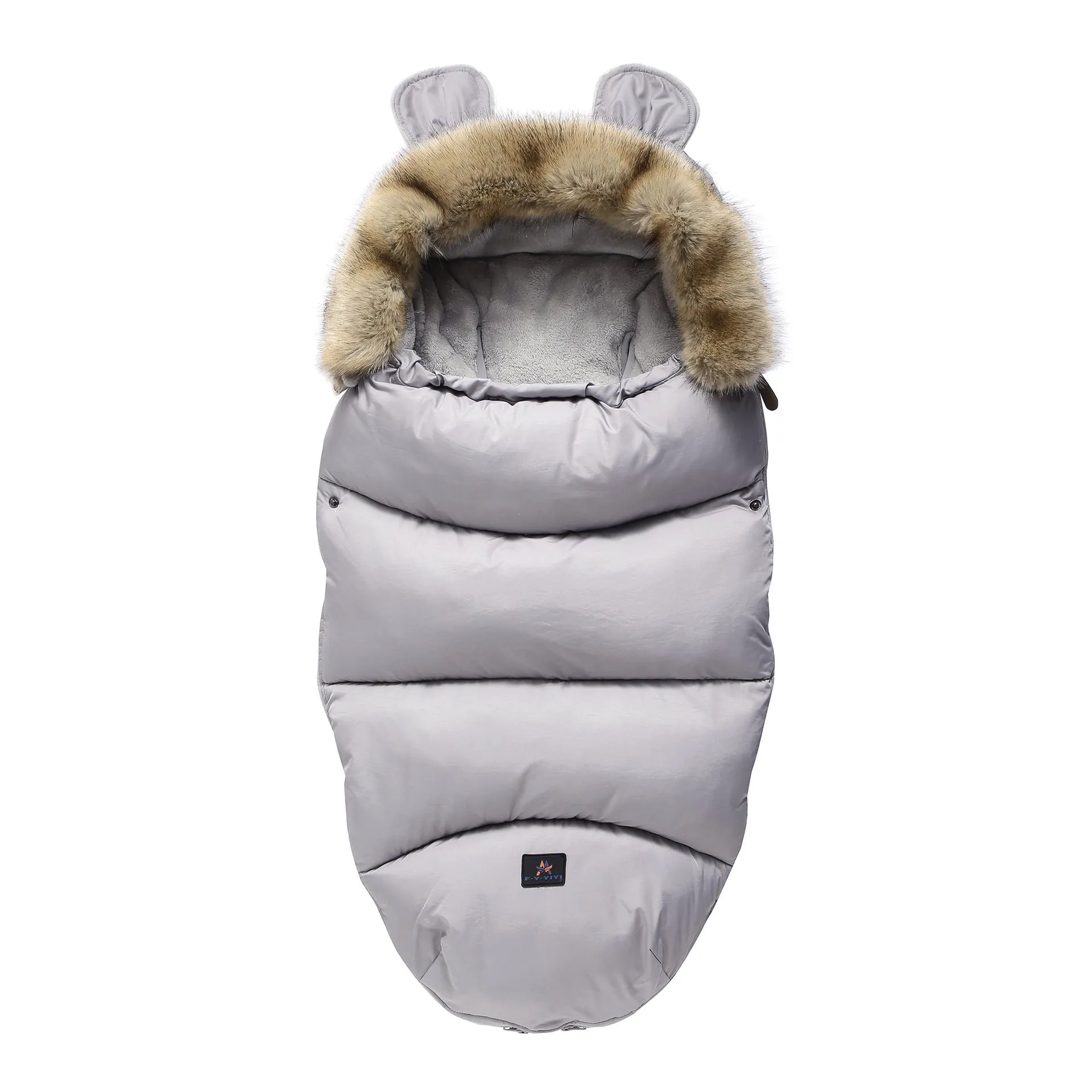 100cm cotton blend baby stroller sleeping bag in silkworm cocoon style on a pram