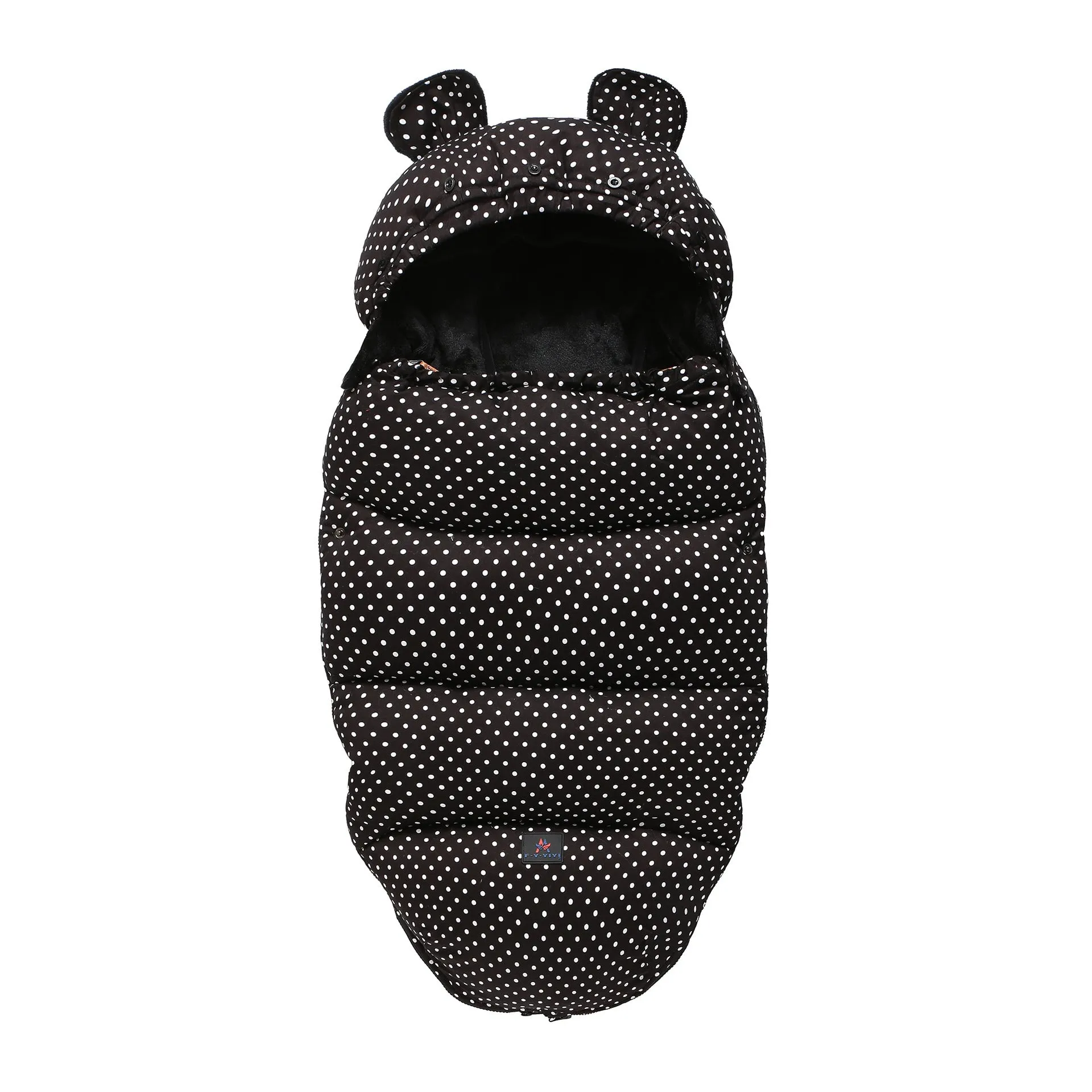 100cm cotton blend baby stroller sleeping bag in silkworm cocoon style on a pram