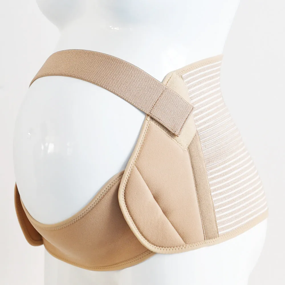 Adjustable maternity support belt with Velcro closure in elastic material for pregnancy abdominal support