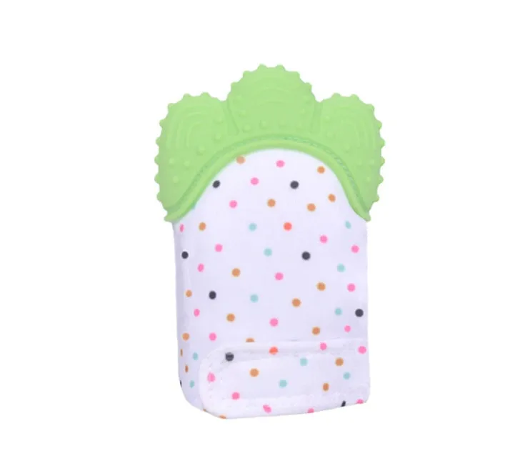 Baby silicone teething gloves with Velcro strap in multiple colour options