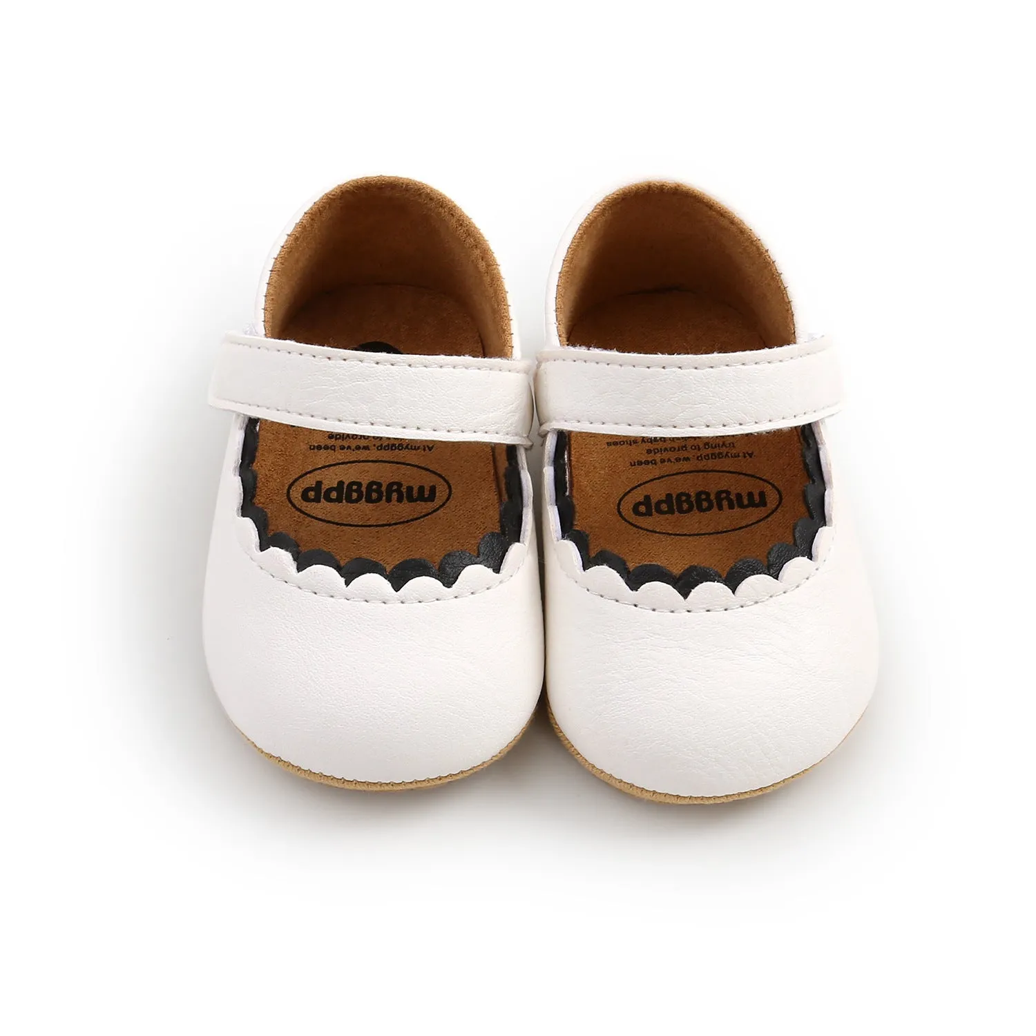 Baby princess shoes with velcro strap in five colours including lemon yellow and fan wood