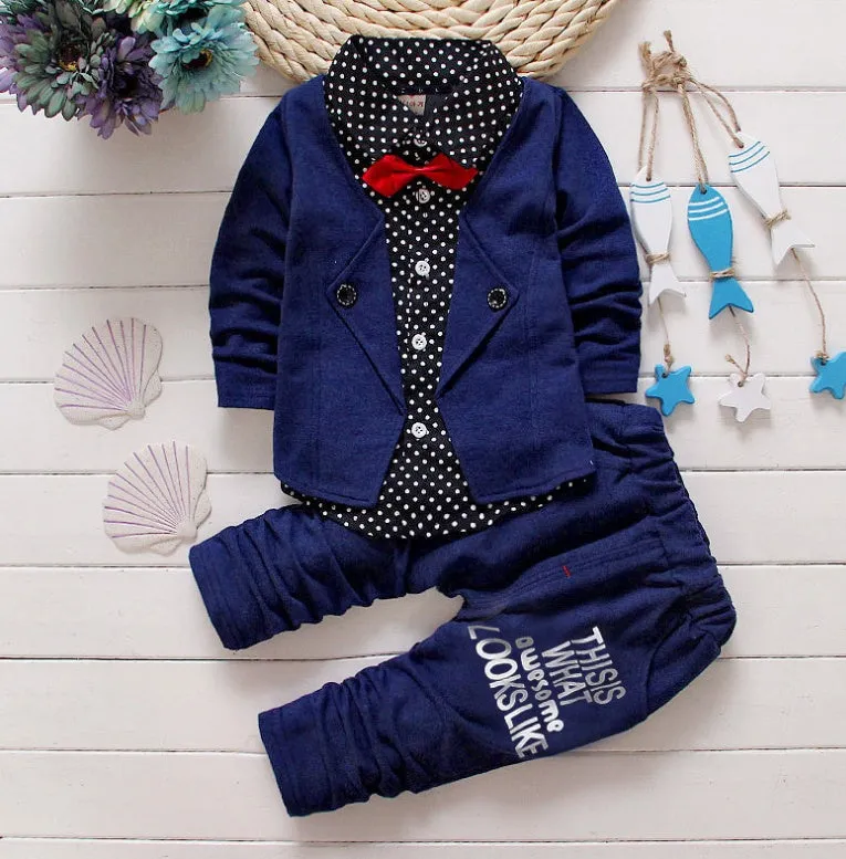 Kids casual sport suit tracksuit set in multiple colour options with size chart