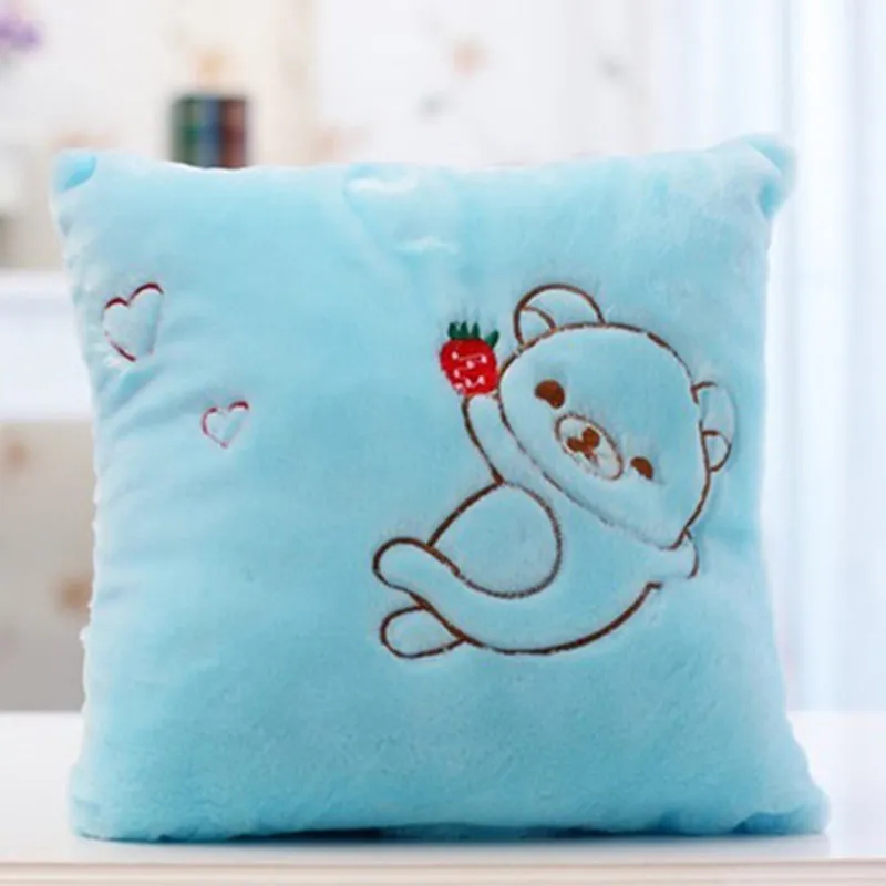 Colourful star-shaped plush cushion with LED flashing lights for children