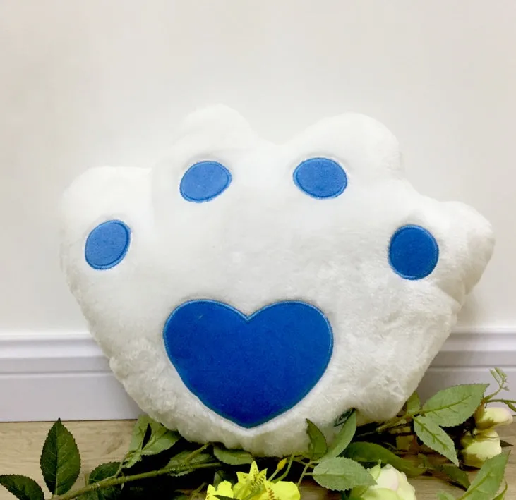 Colourful star-shaped plush cushion with LED flashing lights for children