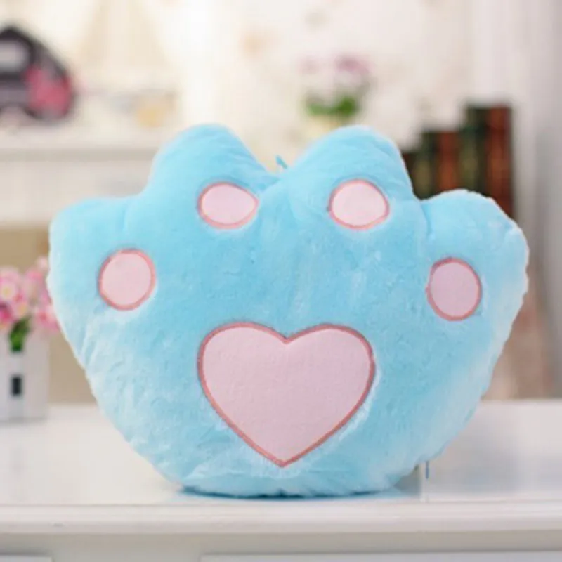 Colourful star-shaped plush cushion with LED flashing lights for children