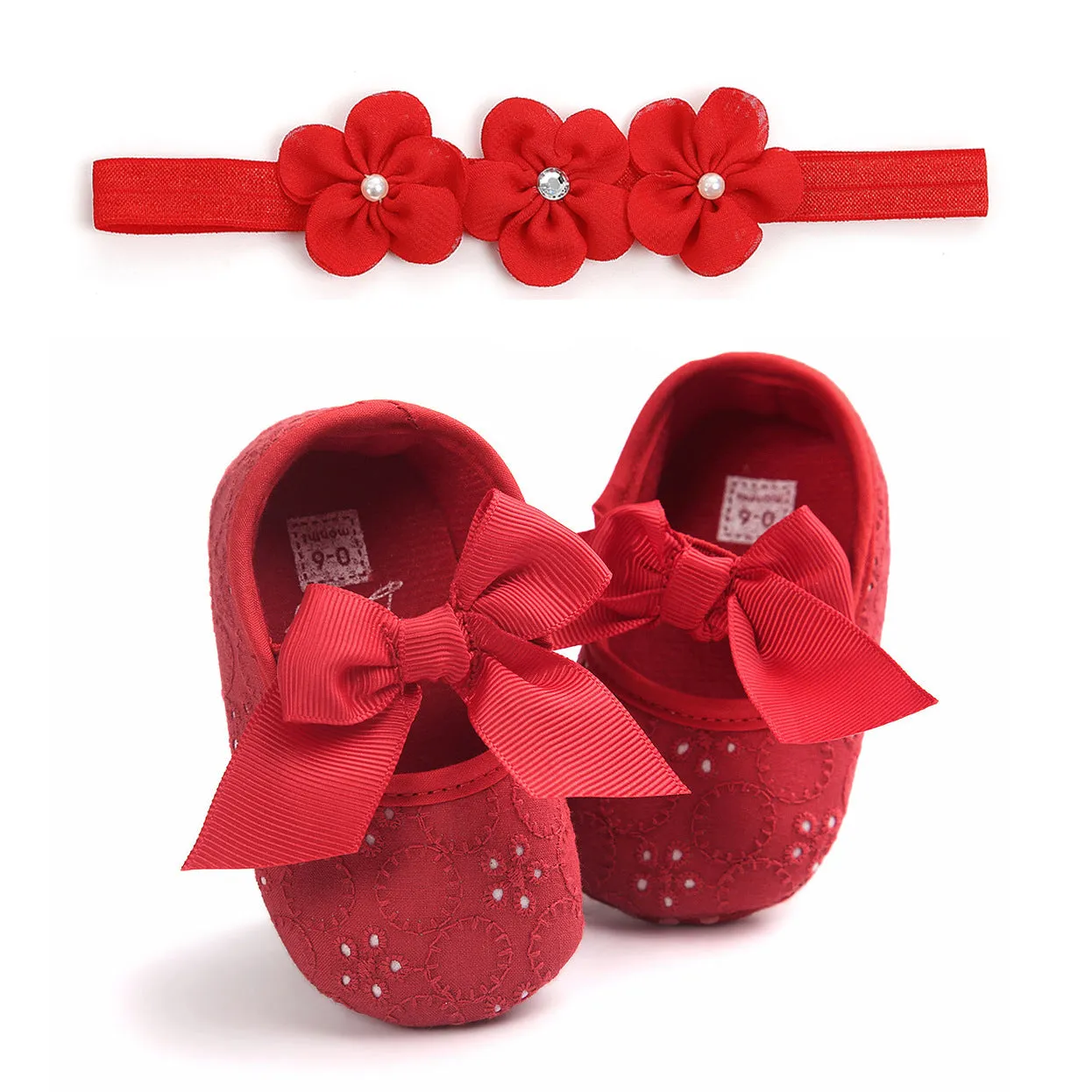 Soft-soled baby princess shoes for girls in pink available in sizes 11cm 12cm 13cm