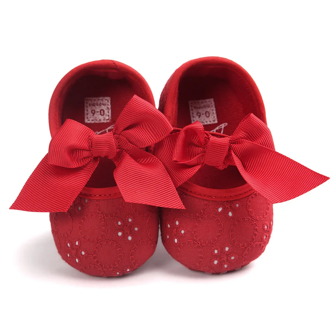 Soft-soled baby princess shoes for girls in pink available in sizes 11cm 12cm 13cm