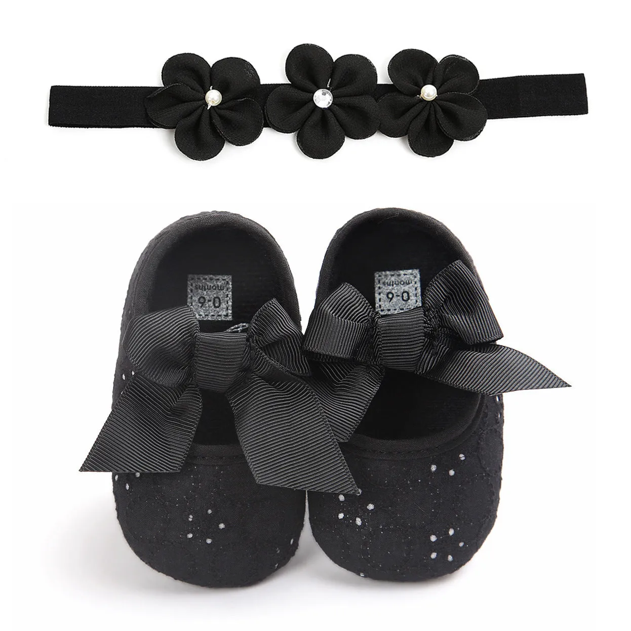 Soft-soled baby princess shoes for girls in pink available in sizes 11cm 12cm 13cm