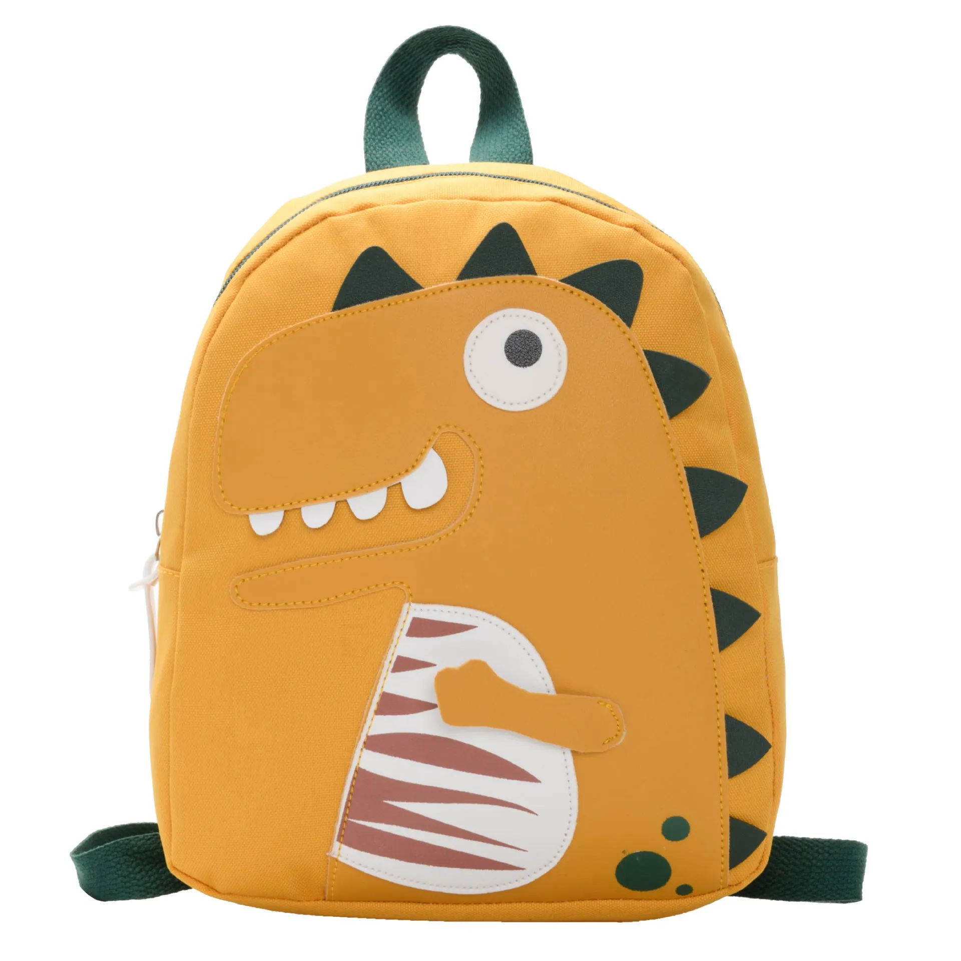 Small cloth animal backpack for children with cartoon design showing dimensions 26.5cm height by 24cm width