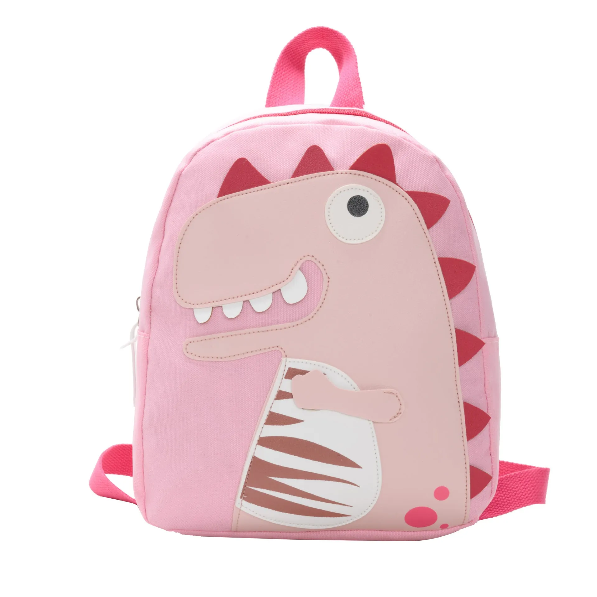 Small cloth animal backpack for children with cartoon design showing dimensions 26.5cm height by 24cm width