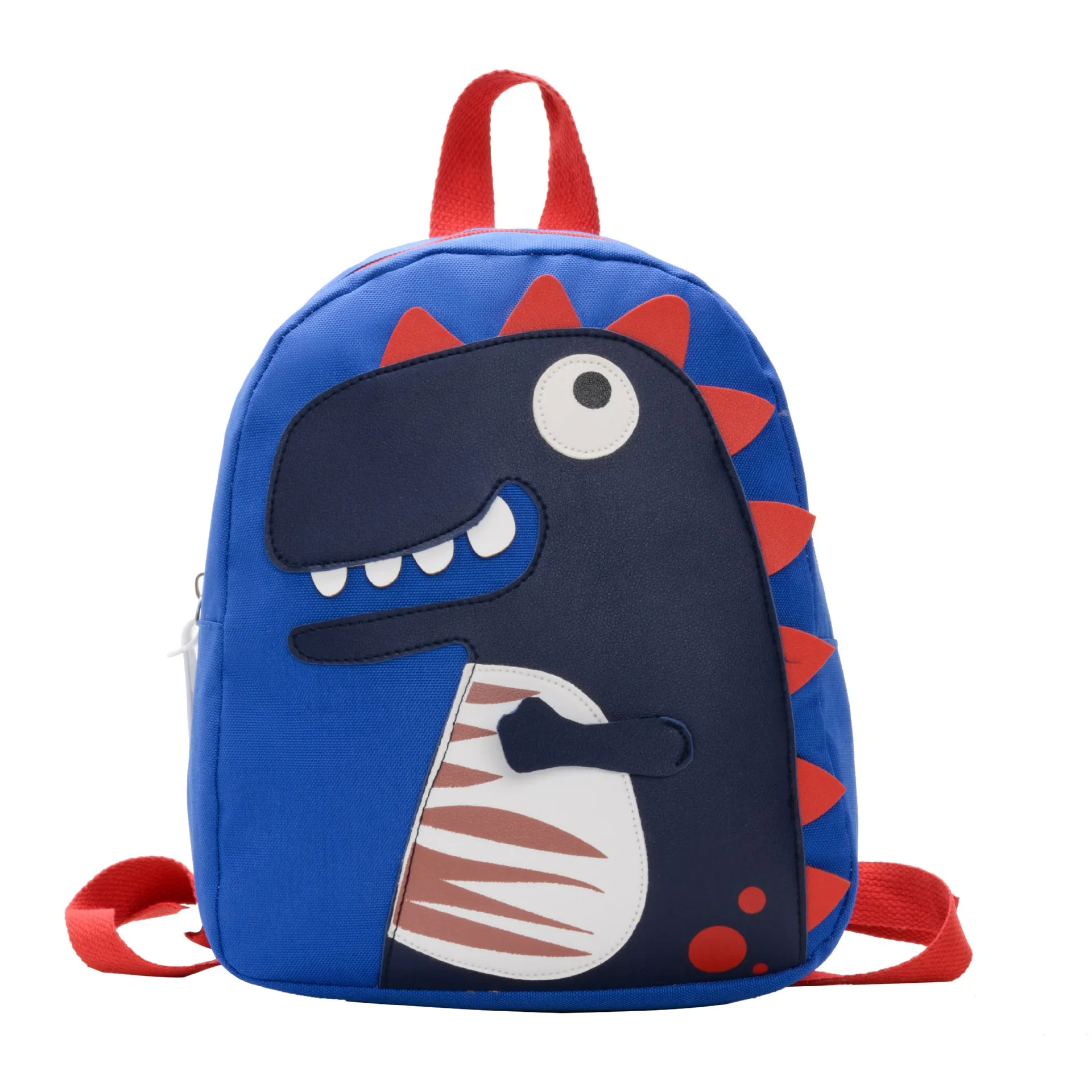 Small cloth animal backpack for children with cartoon design showing dimensions 26.5cm height by 24cm width