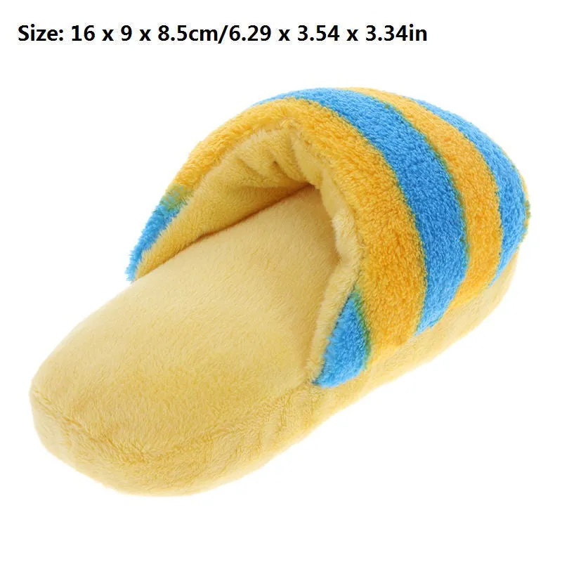 Plush squeaker pet toy 18x10x6cm in blue with duck style design for dogs and cats