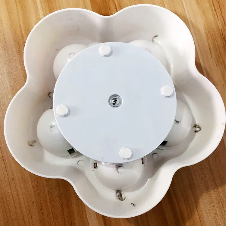 Pet IQ white PP plastic educational toy for dogs, 22cm diameter slow feeding puzzle