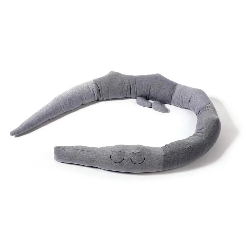 Cartoon baby crib bumper made of cotton fabric, 185cm length, available in grey or colourful for infant cot safety and nursery decoration