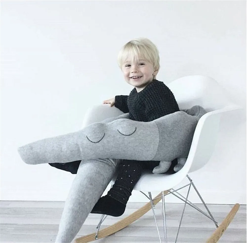 Cartoon baby crib bumper made of cotton fabric, 185cm length, available in grey or colourful for infant cot safety and nursery decoration