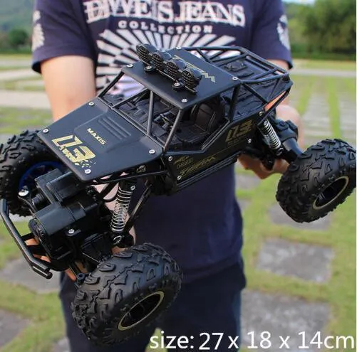 4WD RC buggy green red off-road truck 37x23x20cm with 2.4G remote control