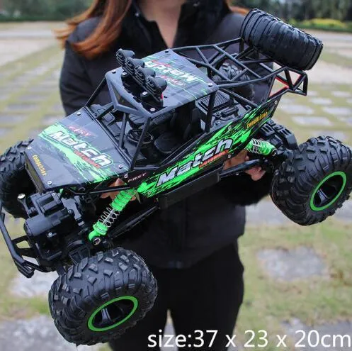 4WD RC buggy green red off-road truck 37x23x20cm with 2.4G remote control