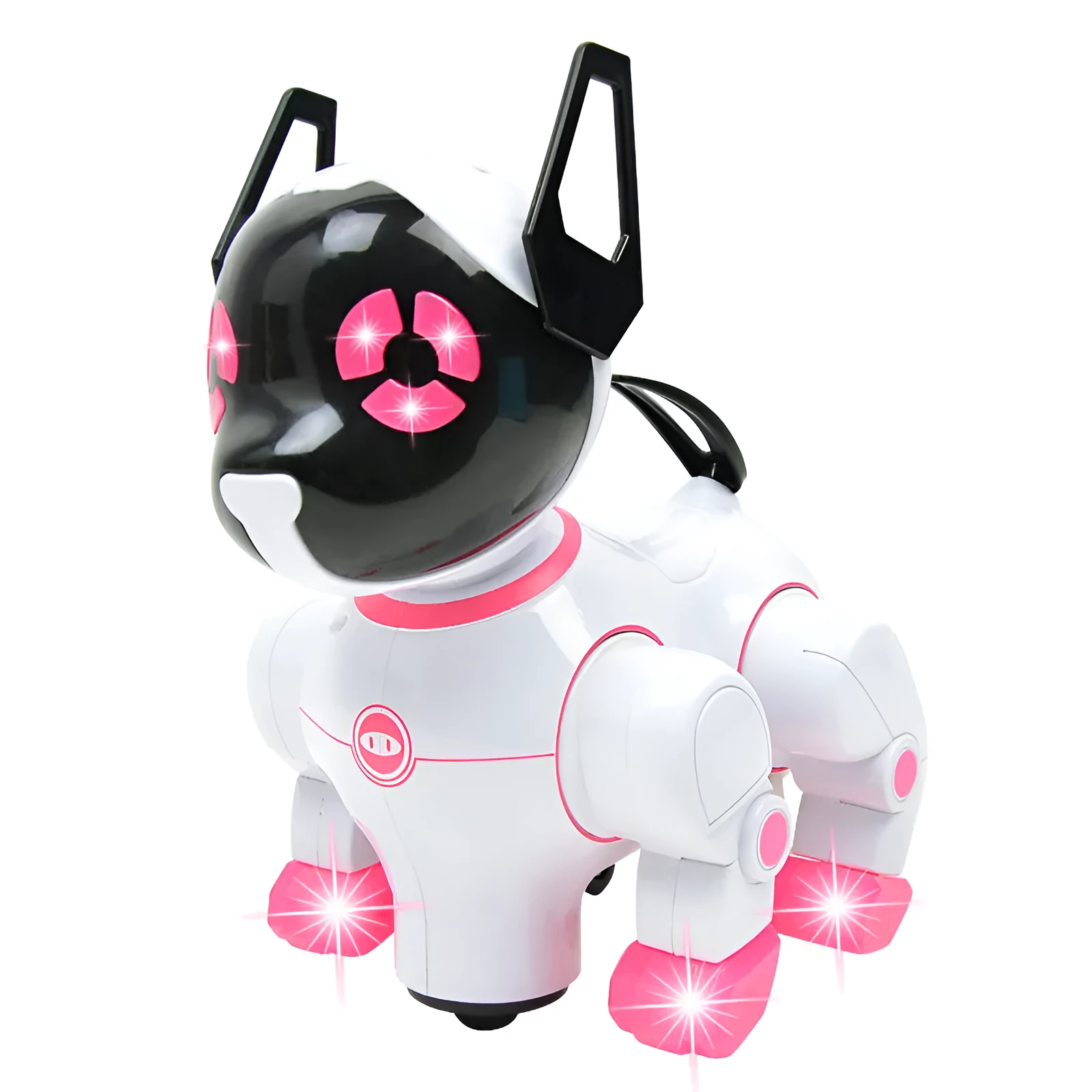 Electric dog toy in blue with light and music dance machine for children