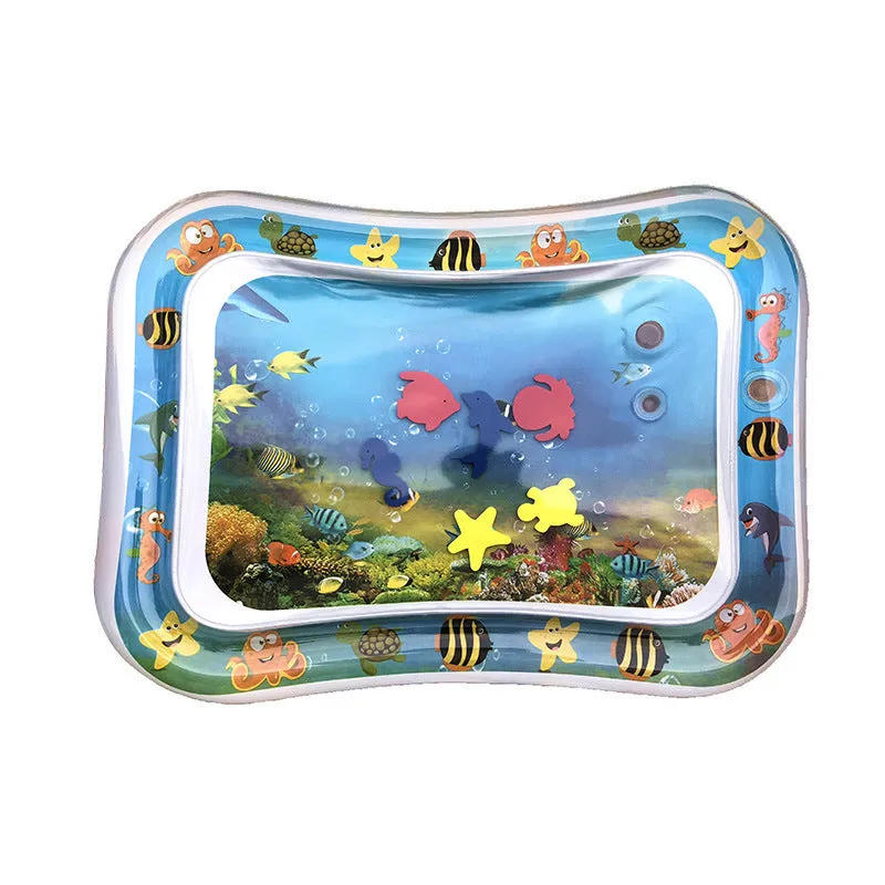 Baby inflatable water mat 66x50cm PVC patted pad for infant summer play on floor