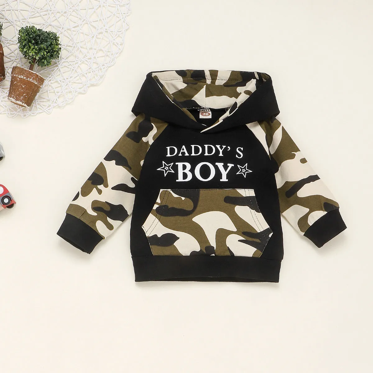 Green cotton t-shirt top for boys aged 1-3 years, size 80-100cm, plain front