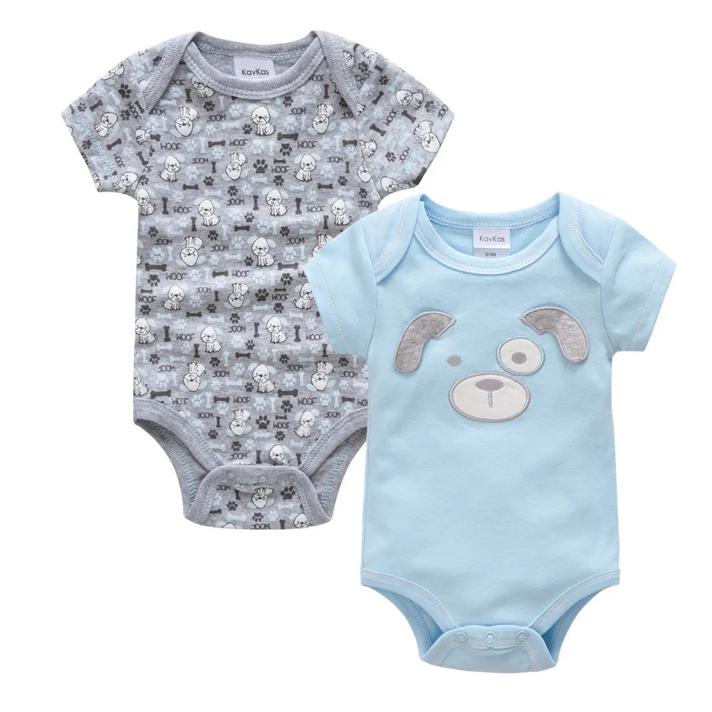 100% cotton newborn sleeveless baby romper with concealed button closure, triangle climbing style